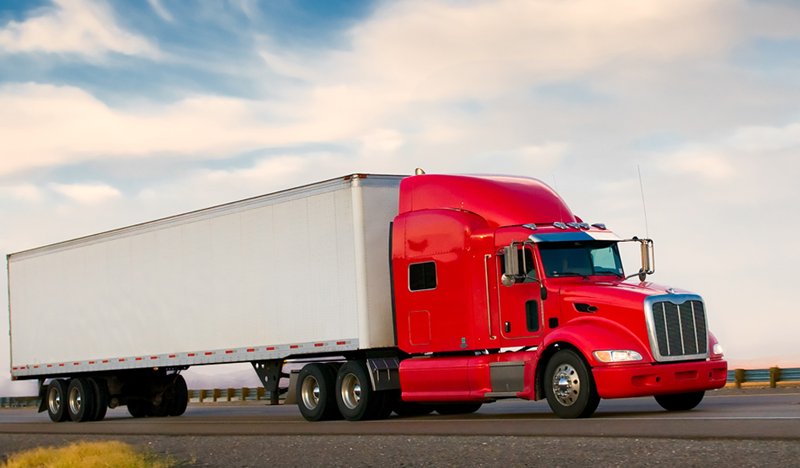 Dry Van Semi Truck Trailer Logistics Freight